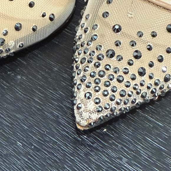 CHRISTIAN LOUBOUTIN 
Strass Follies 100 Pumps 37.5 Black - Picture 14 of 16